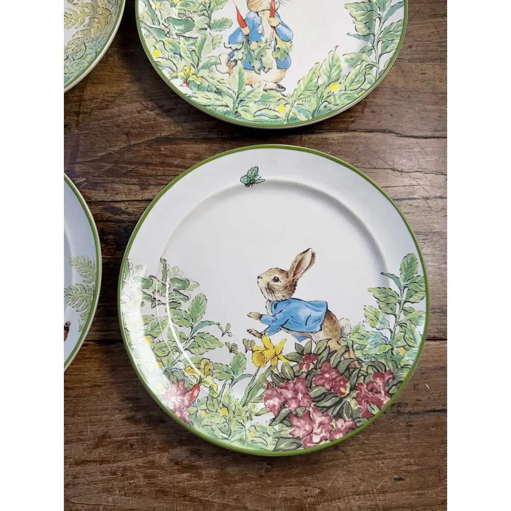 Pottery Barn Beatrix Potter Peter Rabbit Salad Plates NIP